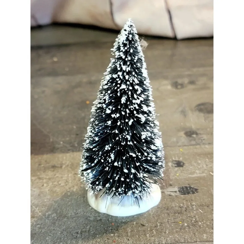Lemax frosted snow pine tree Xmas Village accessory‎ decor